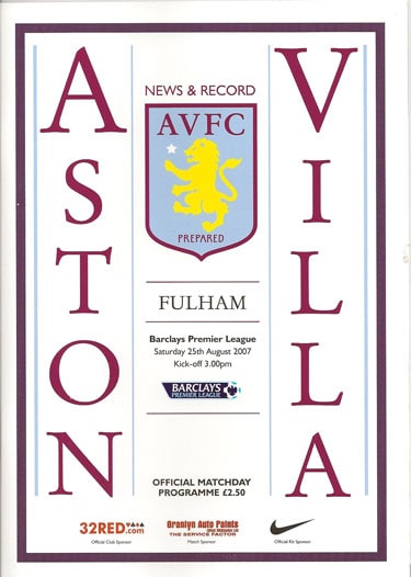 Aston Villa FC v Fulham FC